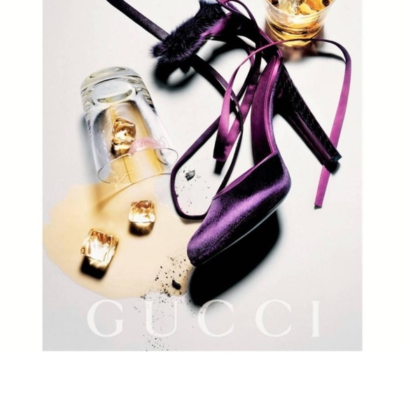 Gucci Purple Tom Ford Farewell Collection Mink Python Velvet Heel Pumps - Picture 9 of 11